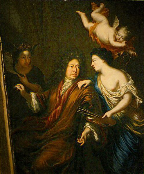 David Klocker Ehrenstrahl Selfportrait with Allegories